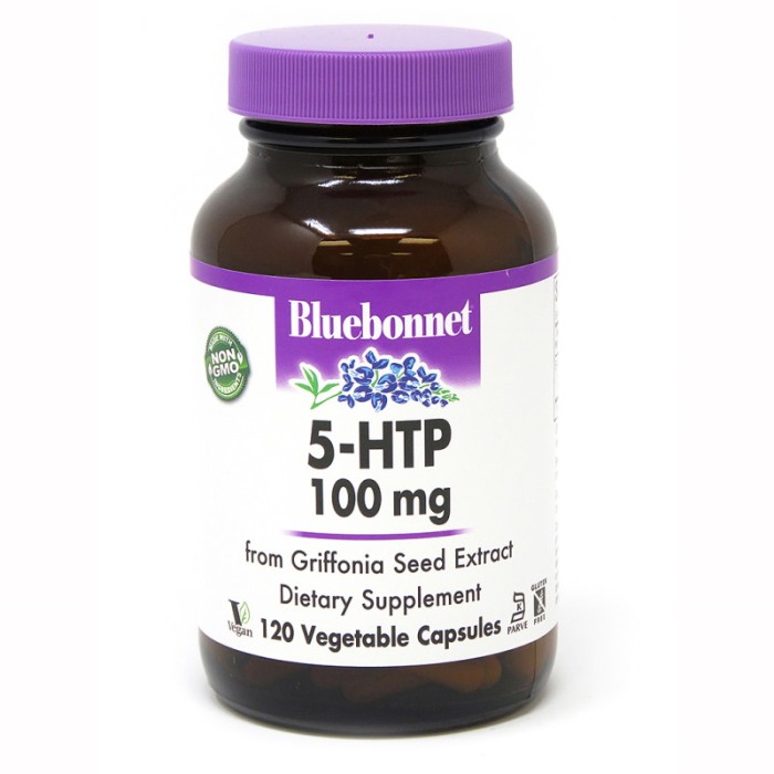 Амінокислота Bluebonnet Nutrition 5-HTP 100 mg, 120 капсул