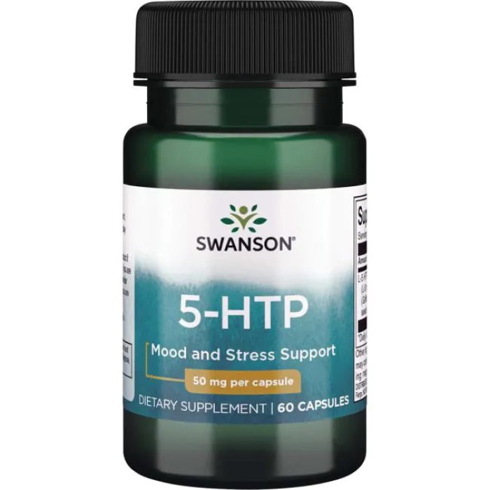 Амінокислота Swanson 5-HTP 50 mg, 60 капсул