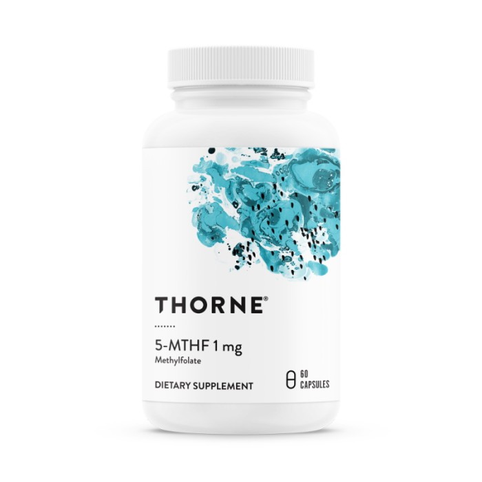Витамины и минералы Thorne Research 5-MTHF 1 mg, 60 капсул