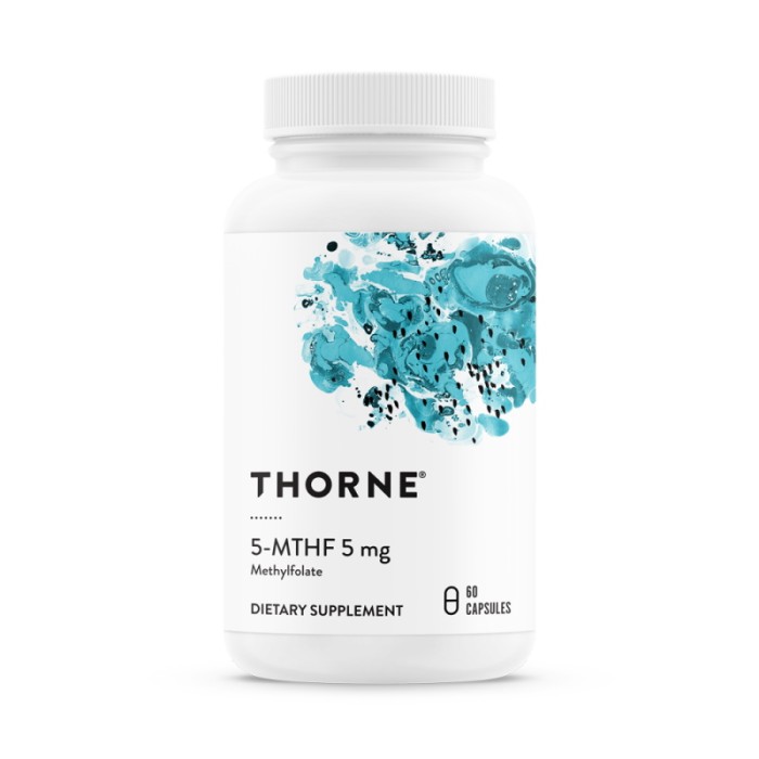 Витамины и минералы Thorne Research 5-MTHF 5 mg, 60 капсул
