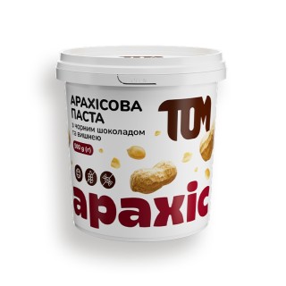 Замінник харчування TOM Арахісова паста з чорним шоколадом та вишнею, 500 грам