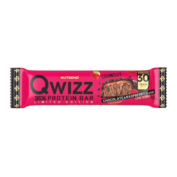 Батончик Nutrend Qwizz Protein Bar, 60 грам Шоколад-малина