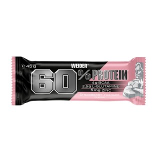 60% протеїновий батончик - 45 г йогурту з малиною