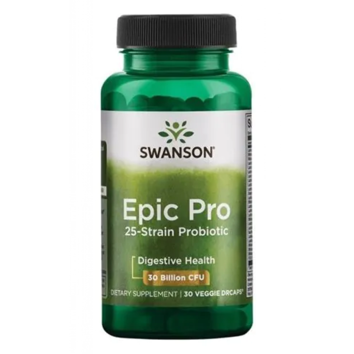 Пробиотик Epic Pro 25-Strain 30 миллиардов - 30 растительных капсул