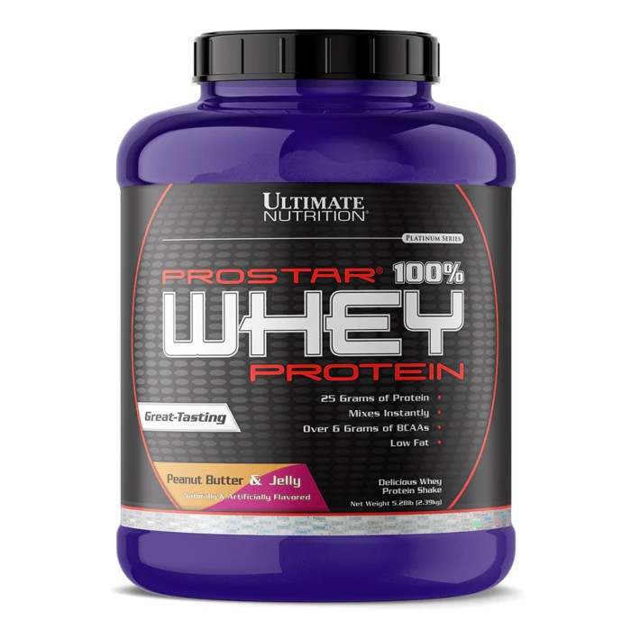 Prostar Whey 5.28 фунтів - 2390 г арахісового масла та желе
