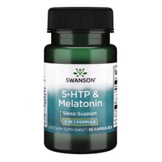 Ультра 5-HTP мелатонін - 30 рослинних капсул