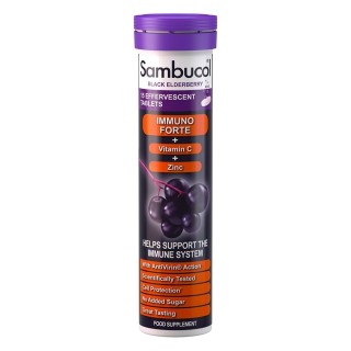 Натуральна добавка Sambucol Black Elderberry Immuno Forte, 15 шипучих таблеток