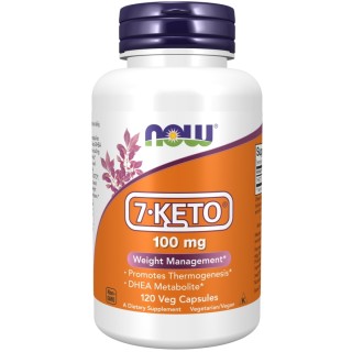 Жиросжигатель NOW 7-Keto 100 mg, 120 вегакапсул.