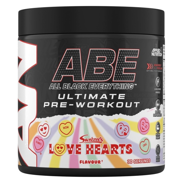 Предтренировочный комплекс Applied Nutrition ABE, 375 грамм Swizzels Love Hearts (375 грамм)