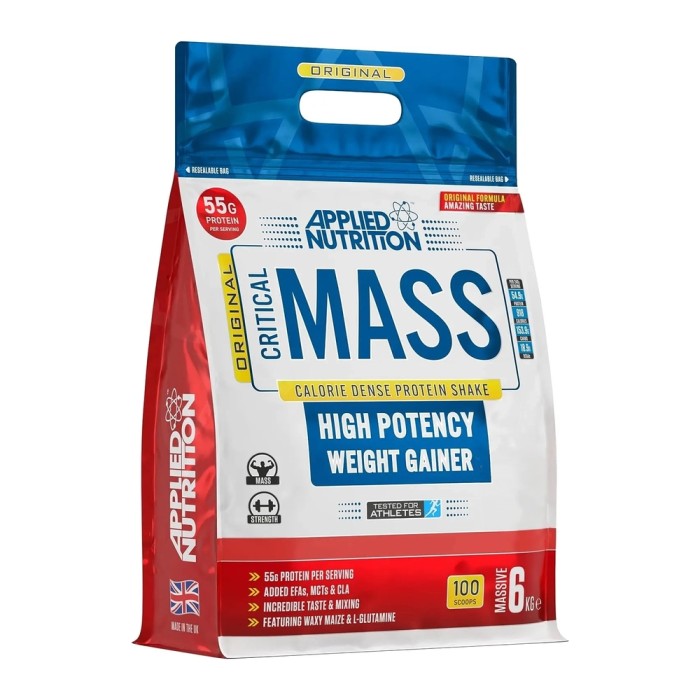 Гейнер Applied Nutrition Critical Mass Original, 6 кг Шоколад