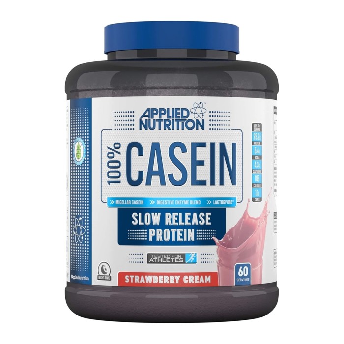 Протеїн Applied Nutrition 100% Casein, 1.8 кг Полуниця