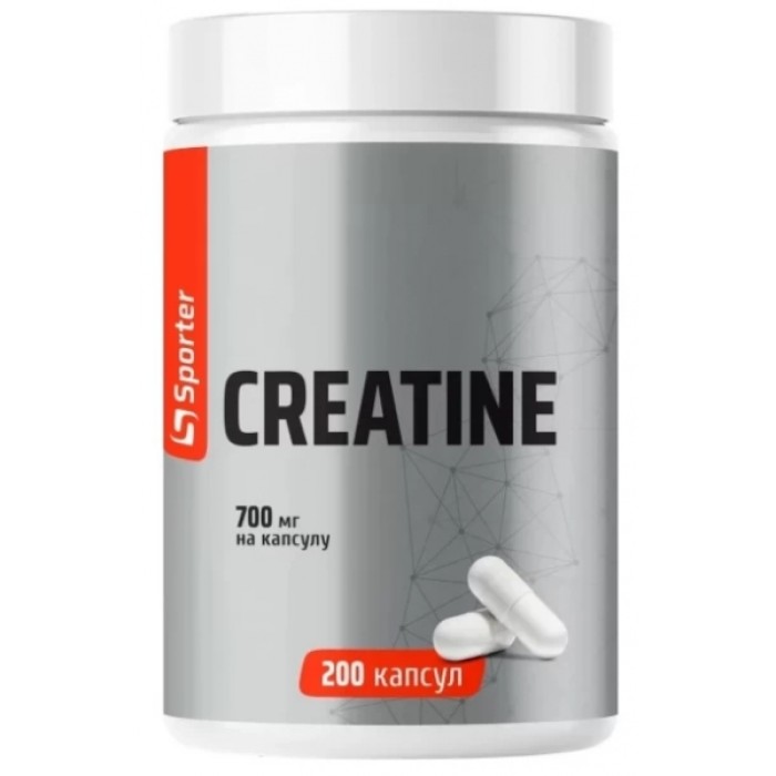 Креатин Sporter Creatine Monohydrate, 200 капсул