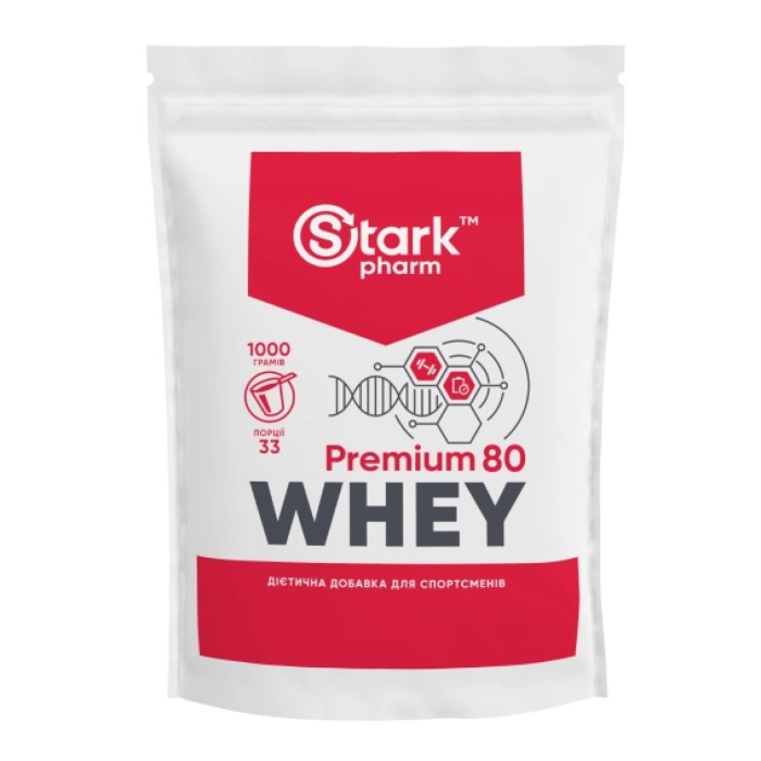 Stark Whey 80 - 1000 г шоколадно-горіховий