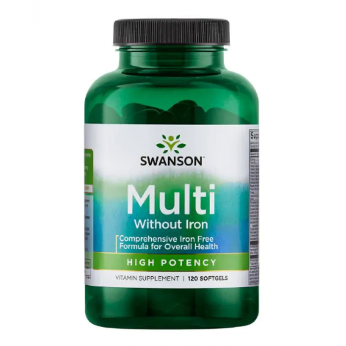 Мульти без заліза - Висока ефективність - 120 капсул