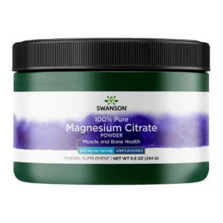 Порошок цитрата магния 100% чистый - 244 г