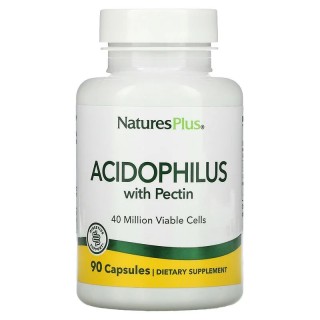 Пробіотики і пребіотики Natures Plus Acidophilus with Pectin, 90 капсул