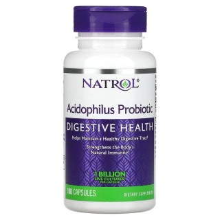 Пробіотики і пребіотики Natrol Acidophilus Probiotic, 100 капсул