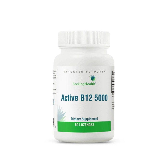 Витамины и минералы Seeking Health Active B12 5000, 60 пастилок