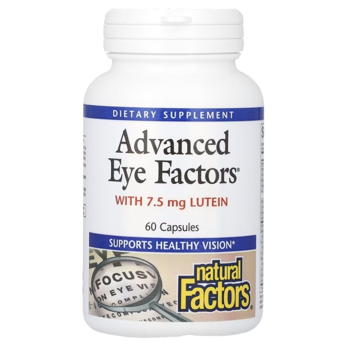 Натуральна добавка Natural Factors Advanced Eye Factors, 60 капсул