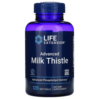 Натуральна добавка Life Extension Advanced Milk Thistle, 120 капсул