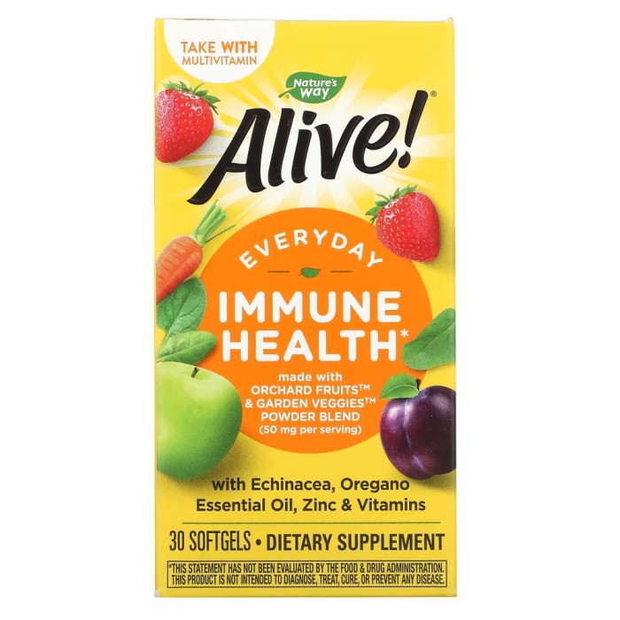 Вітаміни та мінерали Nature's Way Alive! Immune Health, 30 капсул