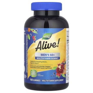 Вітаміни та мінерали Nature's Way Alive! Men's 50+ Gummy, 150 желейок
