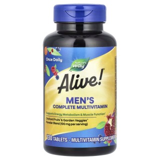 Витамины и минералы Nature's Way Alive! Men's Complete Multivitamin, 130 таблеток