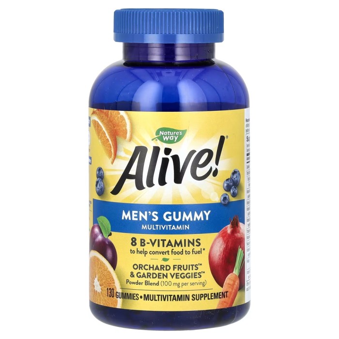 Витамины и минералы Nature's Way Alive! Men's Gummy, 130 желейок