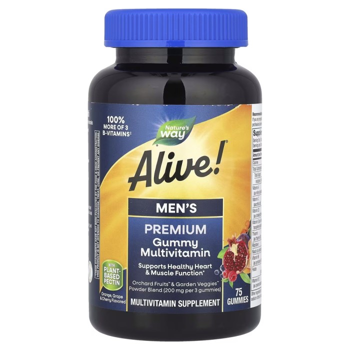 Вітаміни та мінерали Nature's Way Alive! Men's Premium Gummy, 75 желеек
