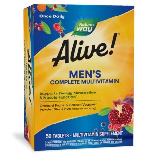 Вітаміни та мінерали Nature's Way Alive! Men's Complete Multivitamin, 50 таблеток