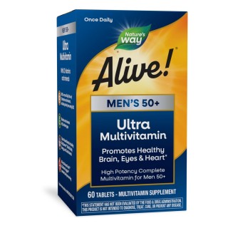 Вітаміни та мінерали Nature's Way Alive! Men's 50+ Ultra Multivitamin, 60 таблеток
