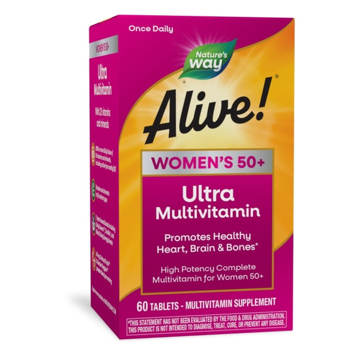 Вітаміни та мінерали Nature's Way Alive! Once Daily Women’s 50+ Ultra Potency, 60 таблеток