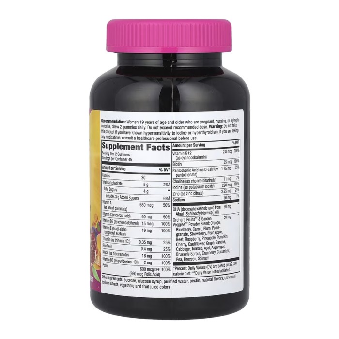 Пренатальний мультивітамін - 90 жувальних цукерок