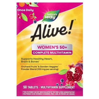 Вітаміни та мінерали Nature's Way Alive! Women's 50+, 50 таблеток