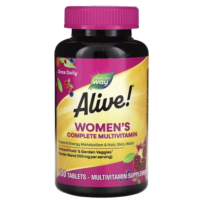 Вітаміни та мінерали Nature's Way Alive! Women's Complete Multivitamin, 130 таблеток