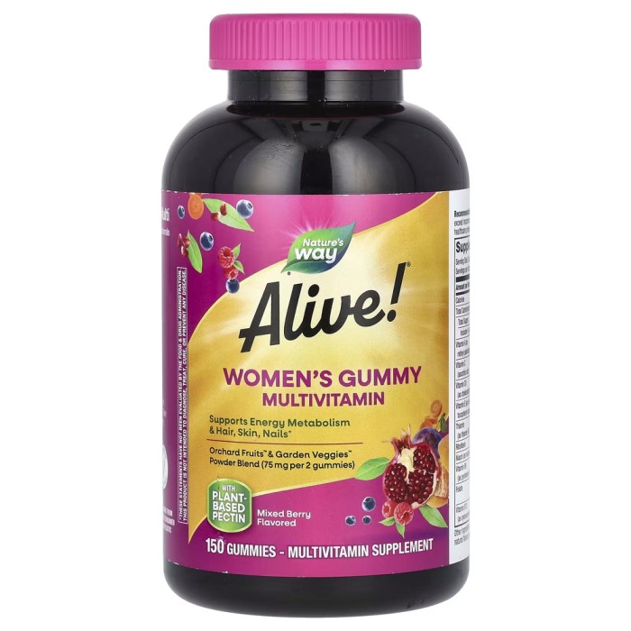 Витамины и минералы Nature's Way Alive! Women's Gummy, 150 желейок