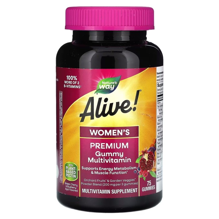Вітаміни та мінерали Nature's Way Alive! Women's Premium Gummy, 75 желейок