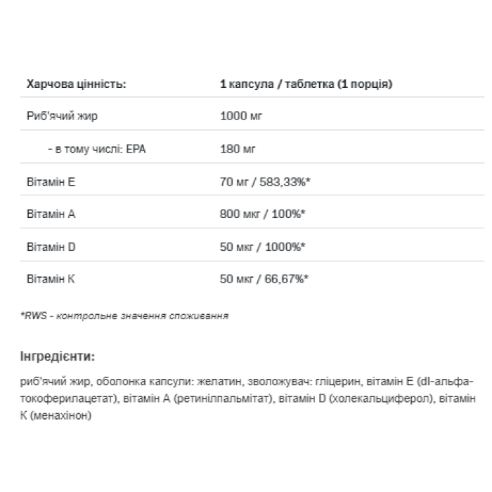 ADEK + Омега 3 Strong - 90 капсул