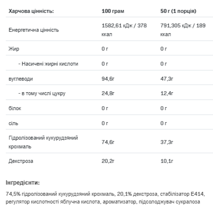 Carbo Multi max - 1000 г Чорна смородина