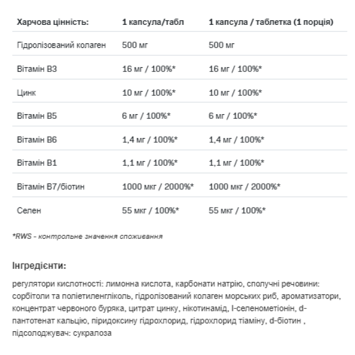 Колаген-Краса - 20 таблеток Полуниця-Ревінь