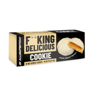 Печиво Fitking Delicious - 128 г білого кремового арахісу