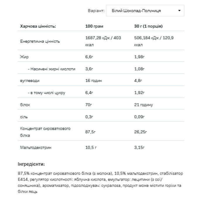 Сывороточный протеин - 908 г, шоколад, клубника