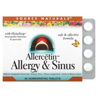 Естественная добавка Source Naturals Allercetin Allergy & Sinus, 48 таблеток