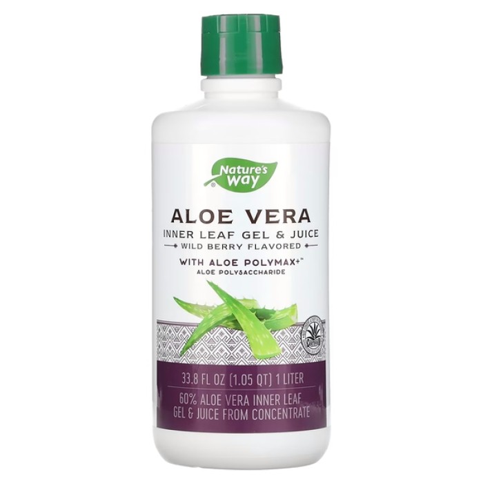 Натуральна добавка Nature's Way Aloe Vera Leaf Gel and Juice, 1 л Лісові ягоди