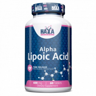 Натуральна добавка Haya Labs Alpha Lipoic Acid 600 mg, 60 таблеток