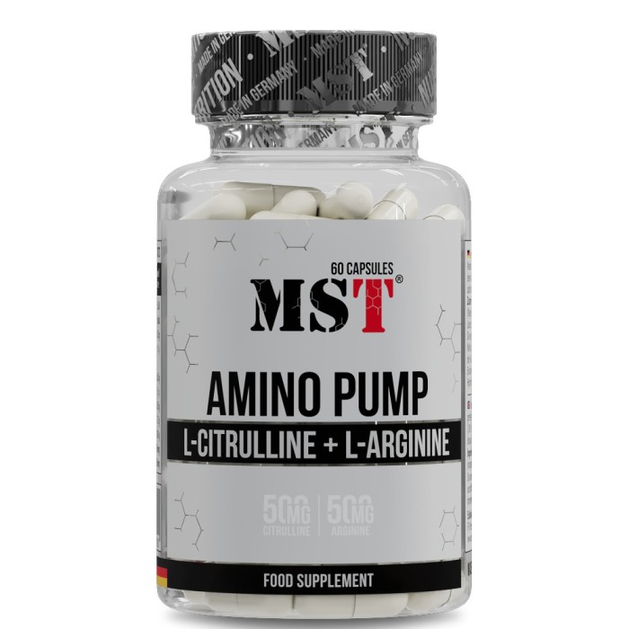 Предтренировочный комплекс MST Amino Pump, 60 капсул