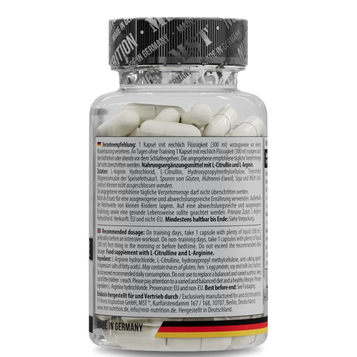 Предтренировочный комплекс MST Amino Pump, 60 капсул