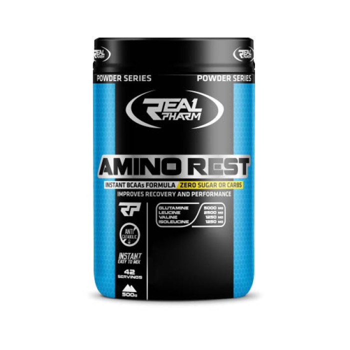 Амінокислота Real Pharm Amino Rest, 500 грам Полуниця-кавун