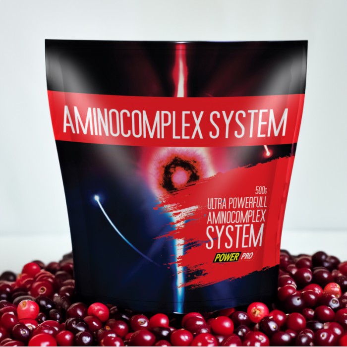 Амінокислота Power Pro Aminocomplex System, 500 грам - журавлина