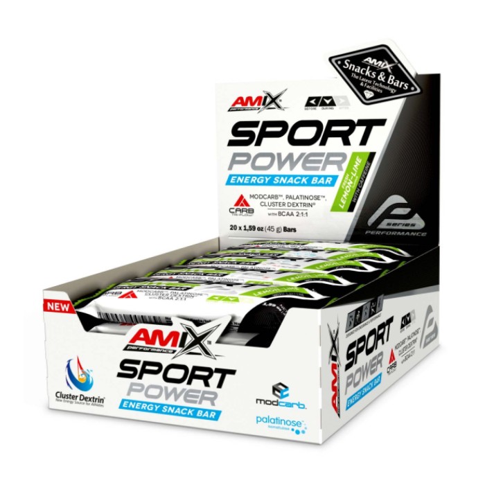 Снек-батончик Sport Power Energi - 20x45 г свіжого лимона та лайма